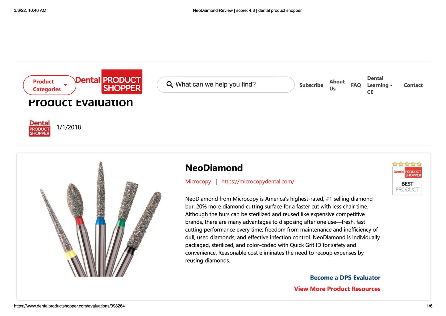 NeoDiamond Articles