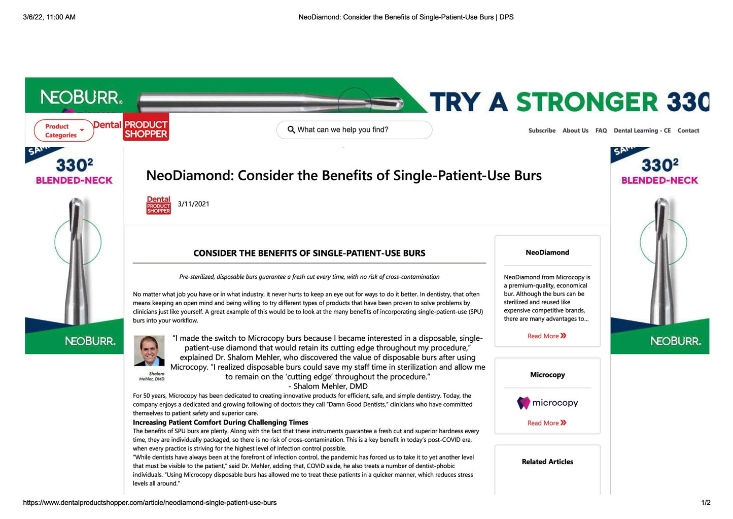 Microcopy Articles
