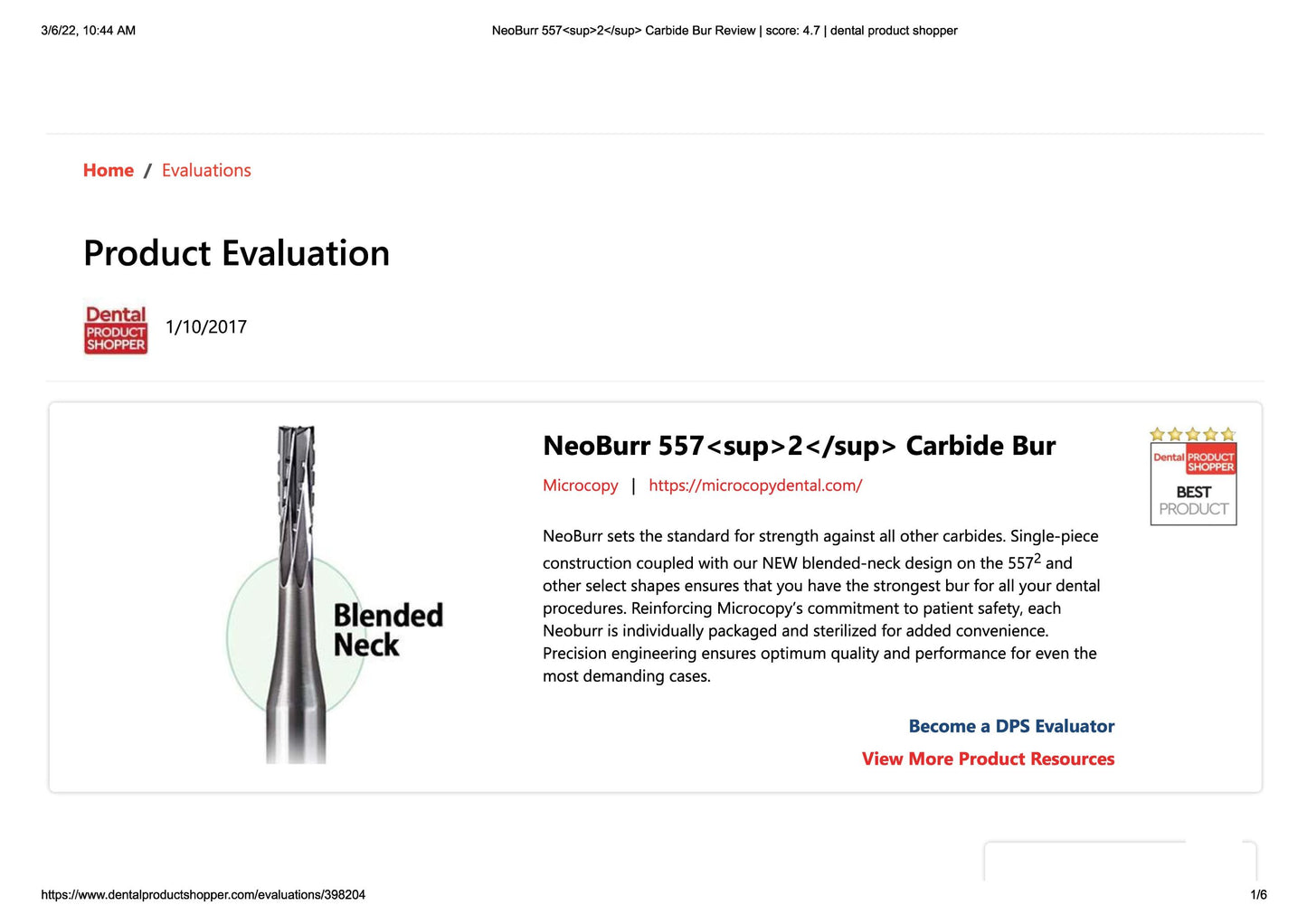 NeoBurr Articles