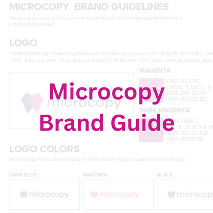 Microcopy Brand Guide