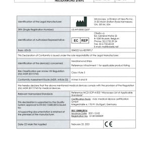 NeoDiamond Regulatory