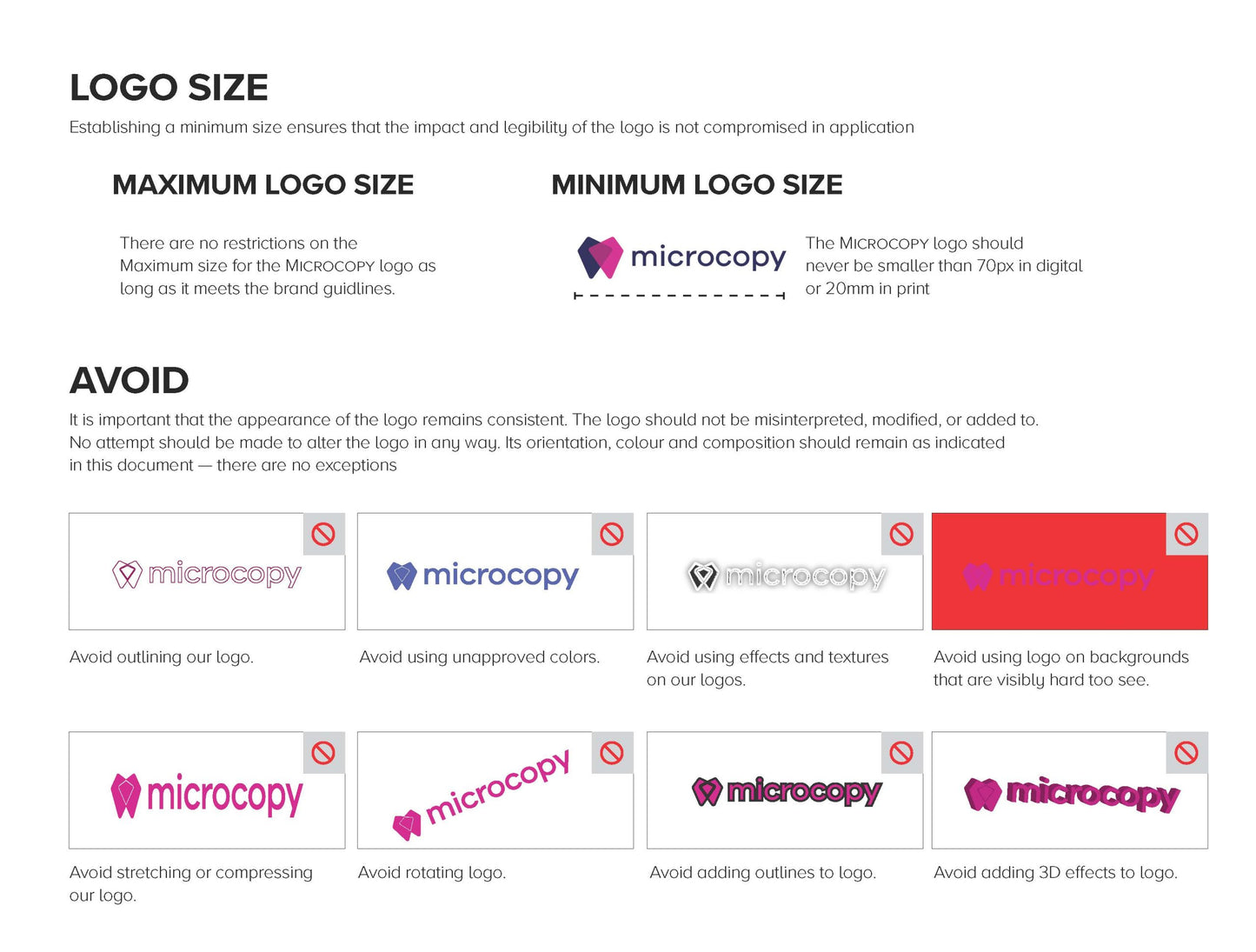 Microcopy Brand Guide