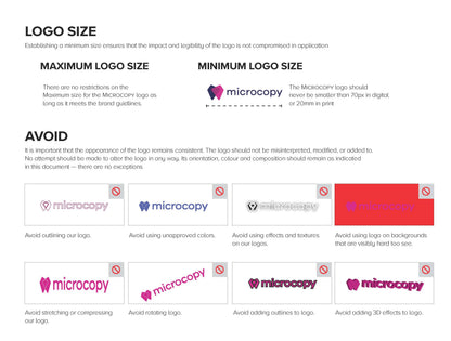 Microcopy Brand Guide