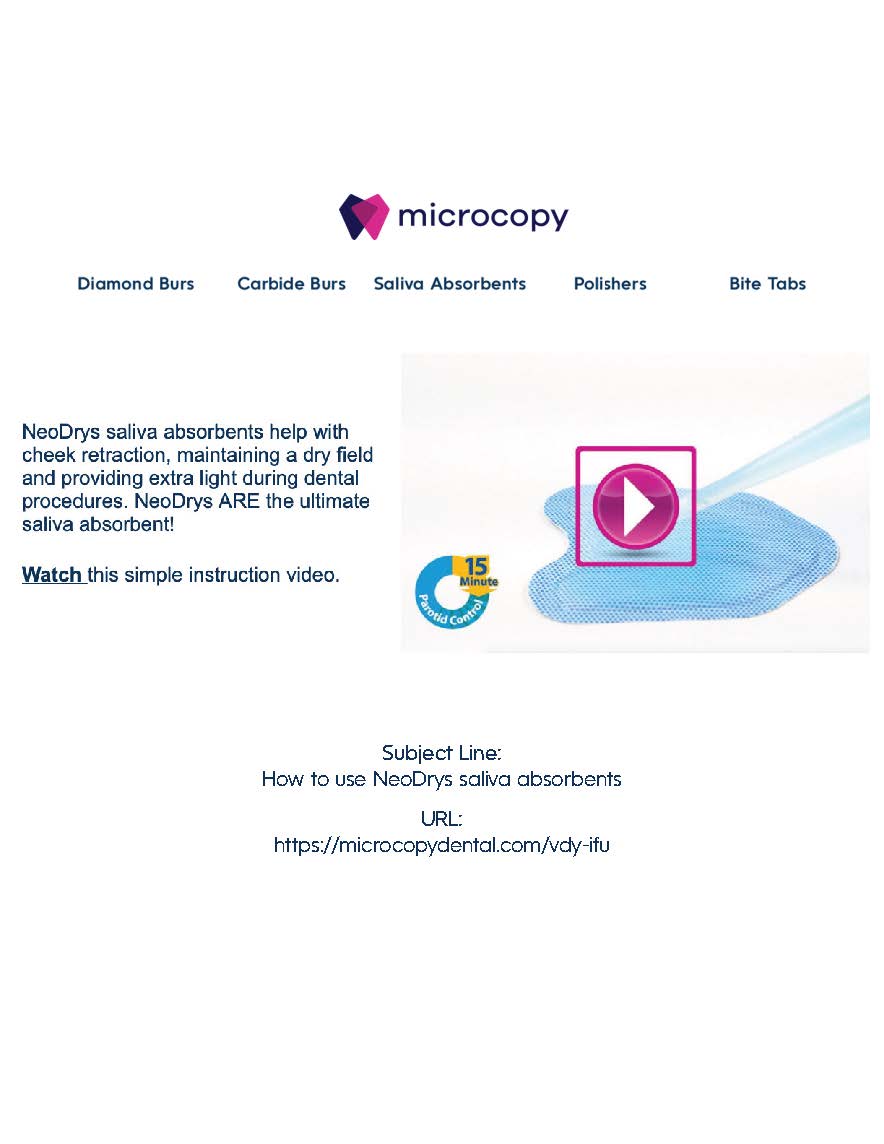 NeoDrys Email Blasts