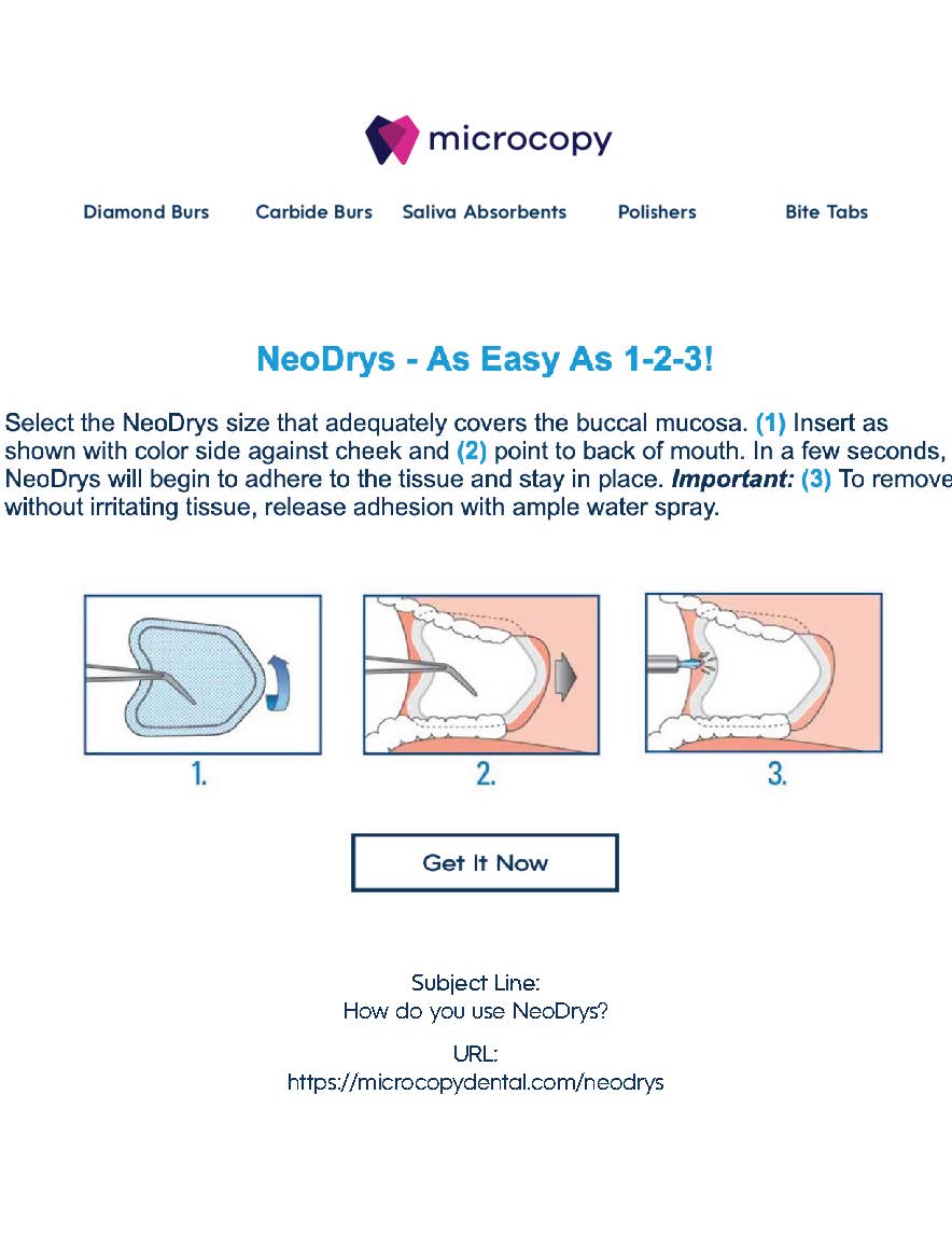 NeoDrys Email Blasts