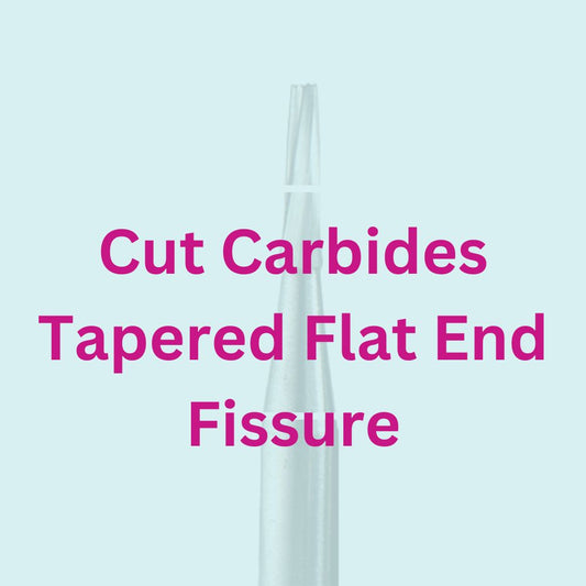 Cut Carbides Tapered Flat End Fissure